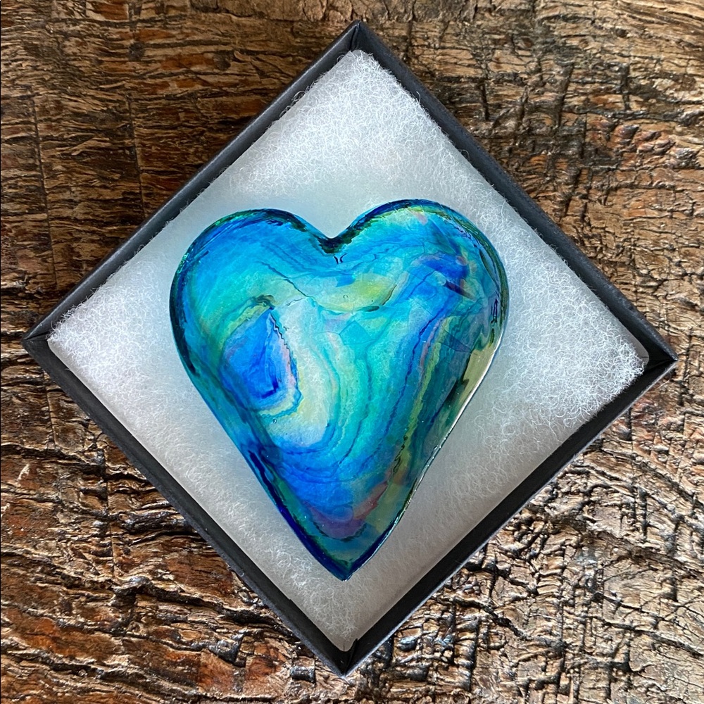 💚Vintage💙Jorvik Glass Heart